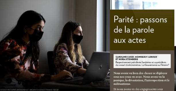 Parité : Passons de la parole à l&rsquo;acte — La Presse